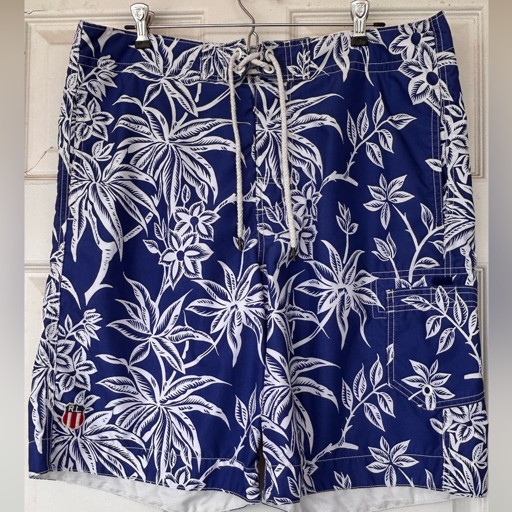 Polo Jeans Co by Ralph Lauren Men’s Boardshorts Tropical‎ Print Size Large